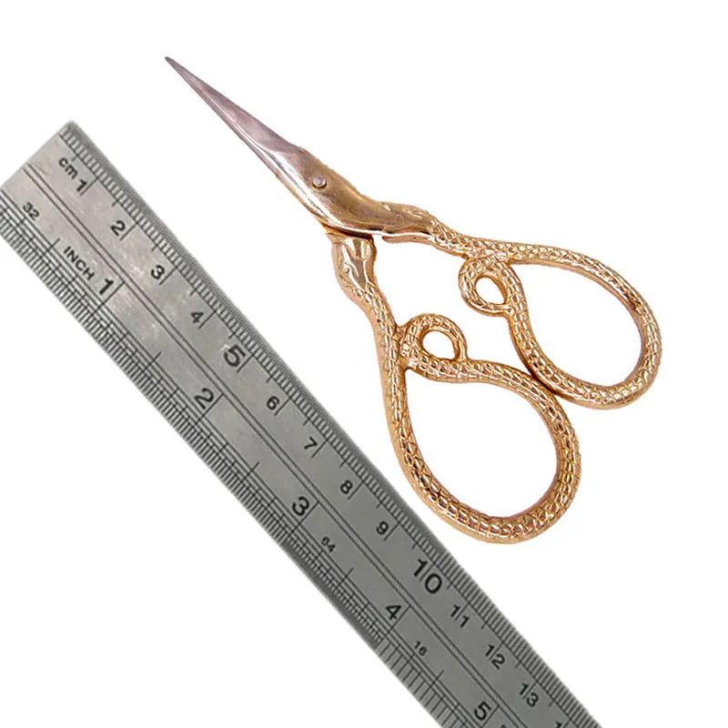 Вышивка крестом Золотая змея швейная нить портновские ножницы Fancywork Стежка ткань embroidary Trim Cut рукоделие Thrum Пряжа Dressmake