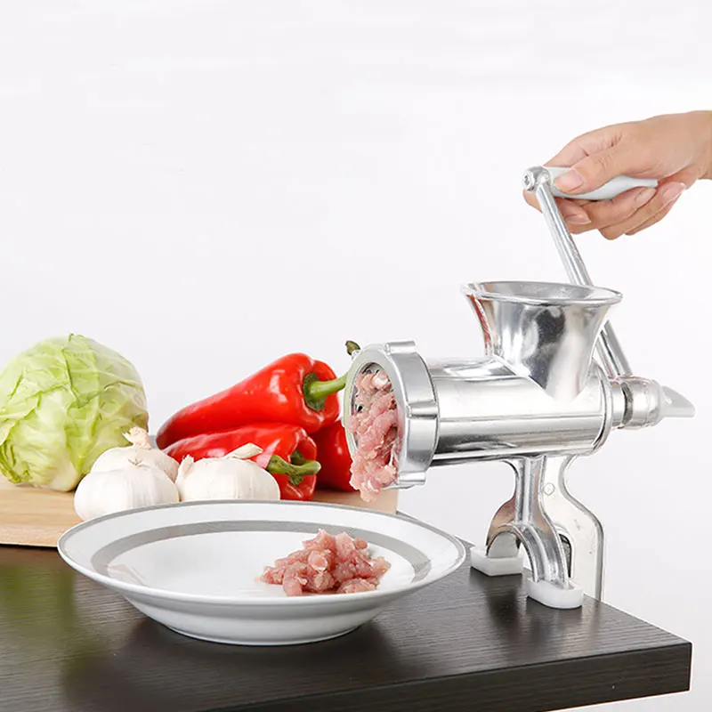 Download Portable Manual Meat Grinder Household Minced Meat Sausage Machine Manual Home Kitchen Mill ...