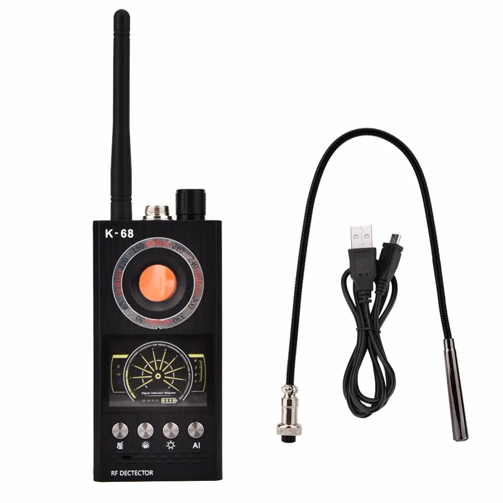 

K68 T9000 Wireless Signal Detector portable Anti-sneak Anti-spy Anti-tracking Detector Radio Scanner