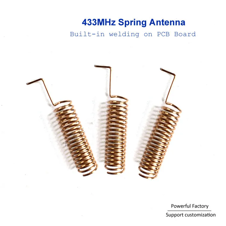 

Customized Air wire Sprial Coil Air Wire 433Mhz Spring-loaded Antenna 100pcs