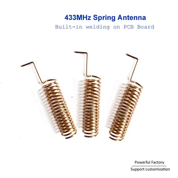 Customized Air wire Sprial Coil Air Wire 433Mhz Spring-loaded Antenna 100pcs катушка индуктивности jantzen air core wire coil 1 00 mm 0 65 mh 0 38 ohm 1952