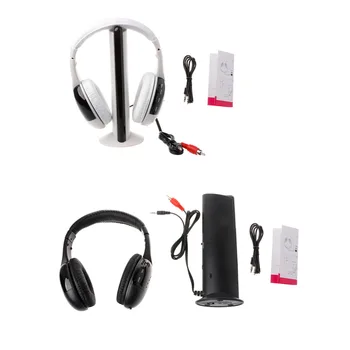 

OOTDTY New 5 in 1 Hi-Fi Wireless Headset Headphone Earphone for TV DVD MP3 PCfree shipping