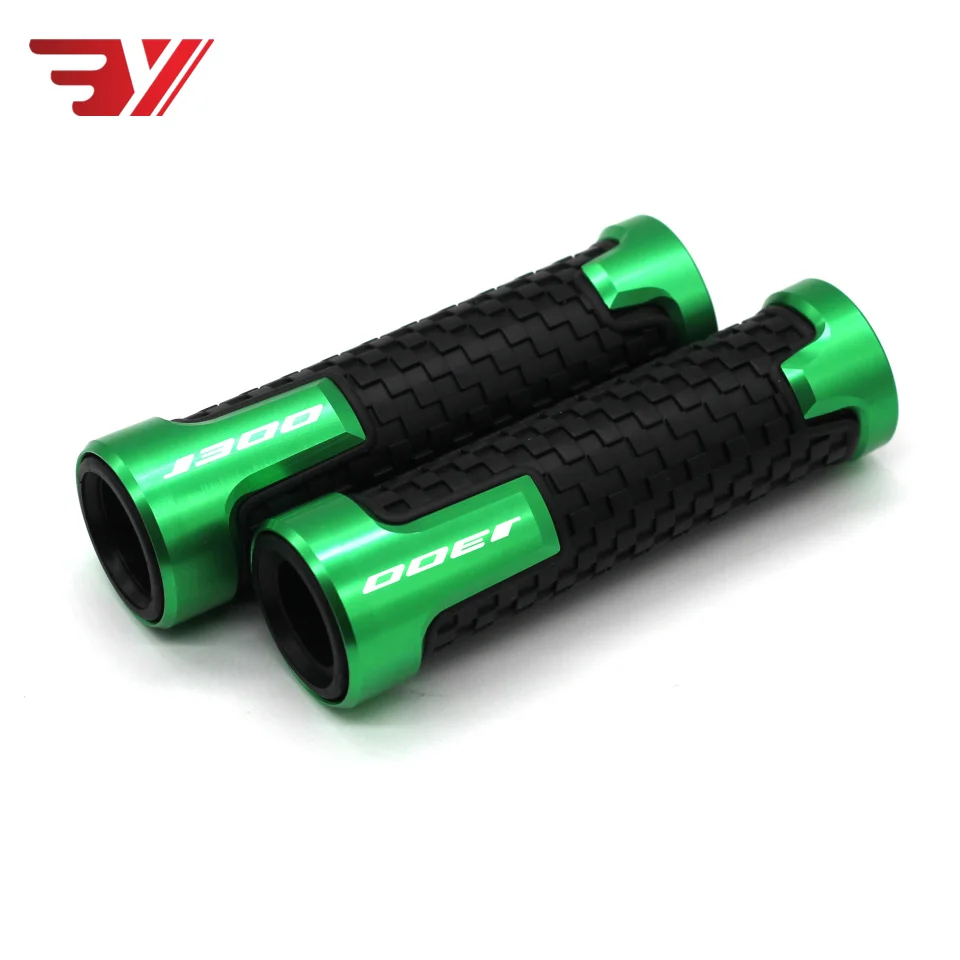 

2018 NEW Sign Motorcycle Accessories handle grips handlebar grip For KAWASAKI J300 j300 J 300 2015 2016 2017 Laser J300 logo