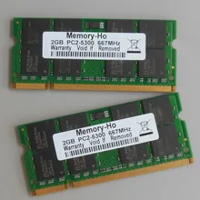 Kit 4GB 2X2GB PC2-5300 DDR2-667 667Mhz DDR2 Laptop Memory SODIMM Notebook 4G RAM Non-Ecc 200pins Unbuffered Low density