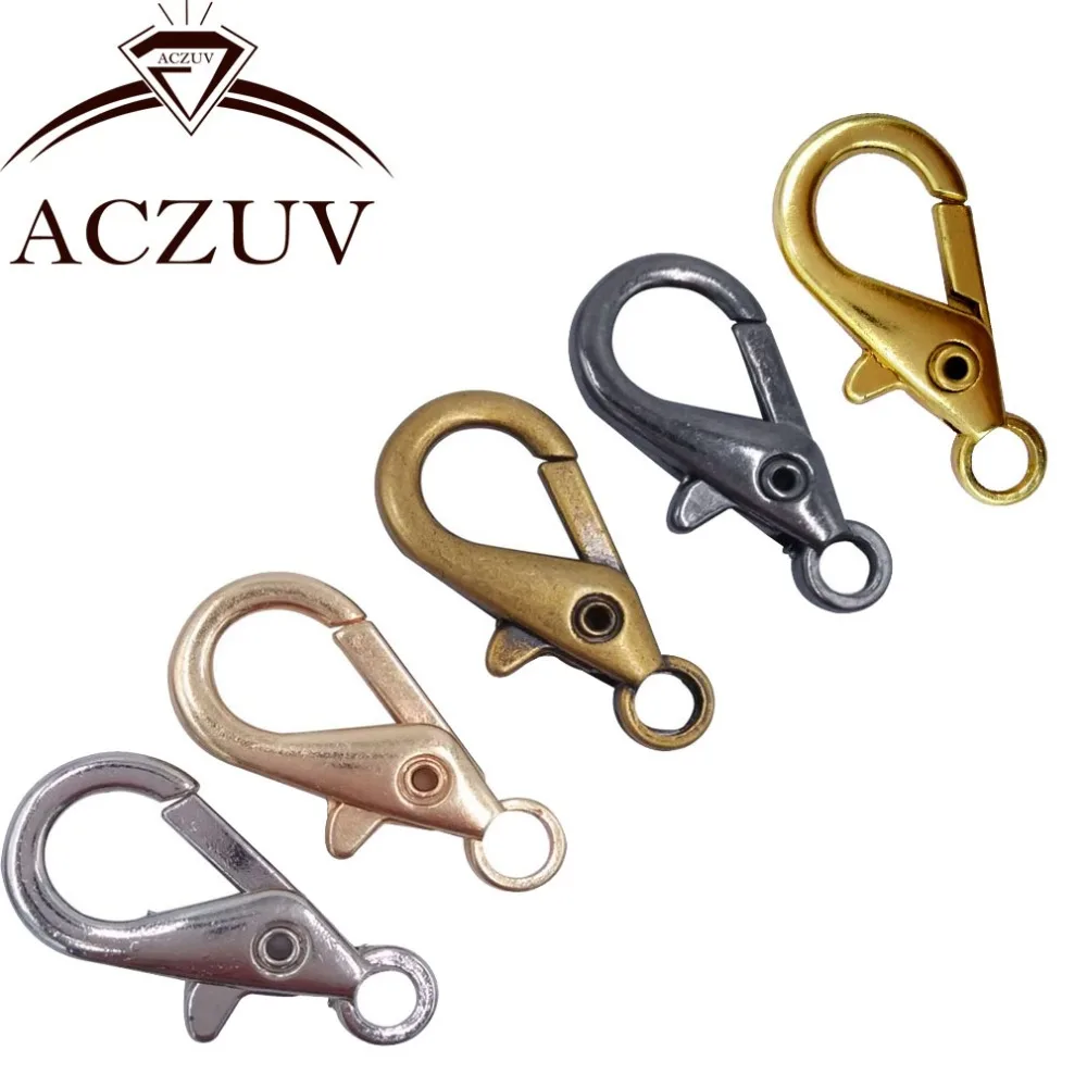 100PCS 28mm Claw Swivel Lobster Clasps Snap Hooks for Keychains