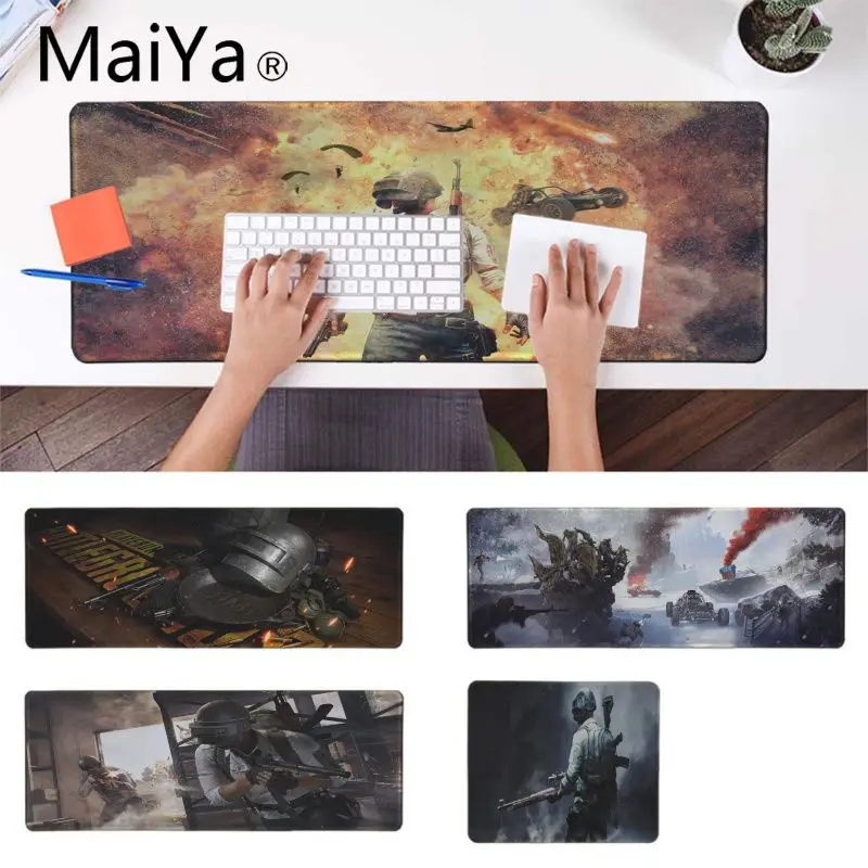 

Maiya PUBG gaming Mice Mousepad Large gaming Mouse Pad Lockedge Mouse Mat For Laptop Computer Speed Version Game Keyboard Pad