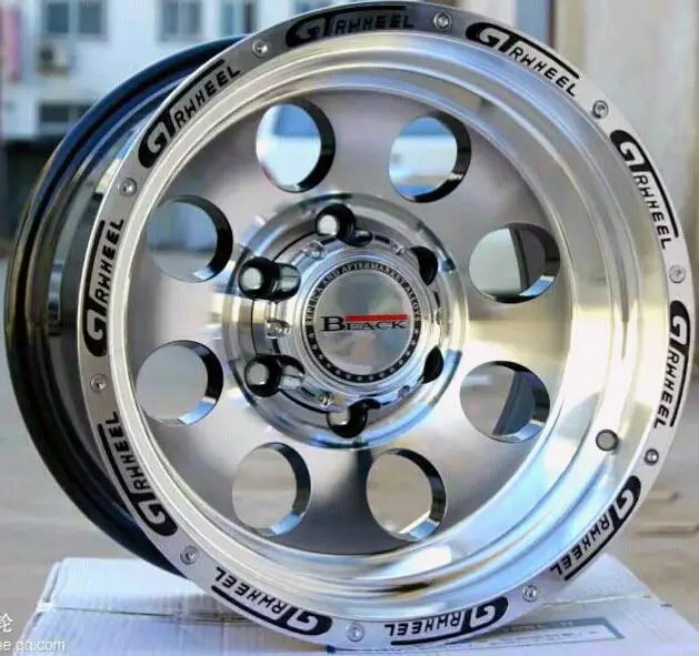 Machined rims 15/16/17 inch rims for off road rims with PCD 6 139.7