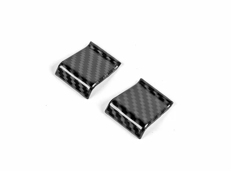carbon fiber vein 2 шт./компл. КНОПКА abs крышка наклейка подходит для Jeep Wrangler JL аксессуары для стайлинга автомобилей - Название цвета: carbon fiber vein