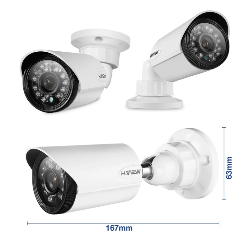 H. VIEW 720P наружная камера высокого разрешения ИК s PAL 1MP видео CCTV мини AHD s|Камеры