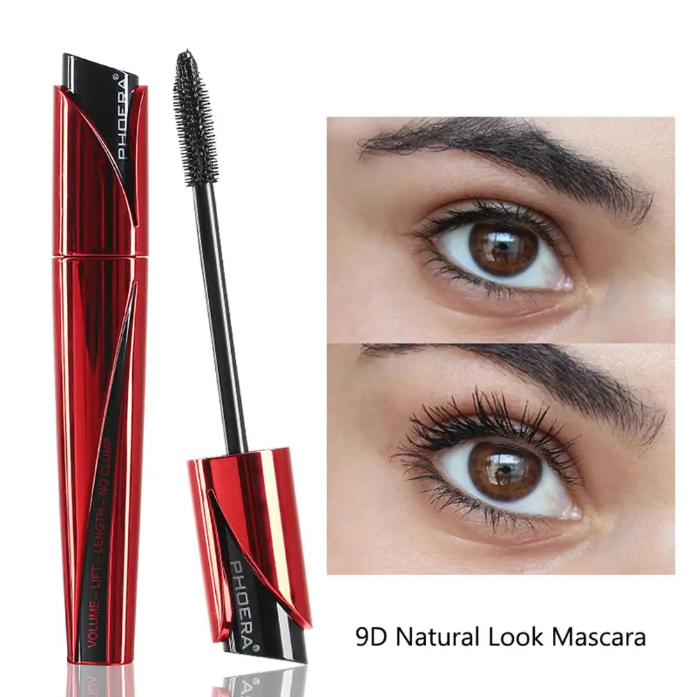 

New PHOERA Waterproof Non-smudge Silk Fiber Mascara Long Eyelashes Extension Make Up