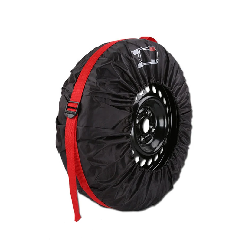 

1PC Spare Tire Cover Case Polyester Winter & Summer Car Tires Storage Bag Automobile Tire Accessories Vehicle Wheel Protector