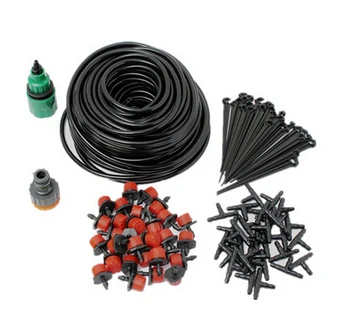 

25m 30 Drip Nozzles Garden Sprinklers Greenhouse Drip Irrigation System Plants Irrigator Dripper