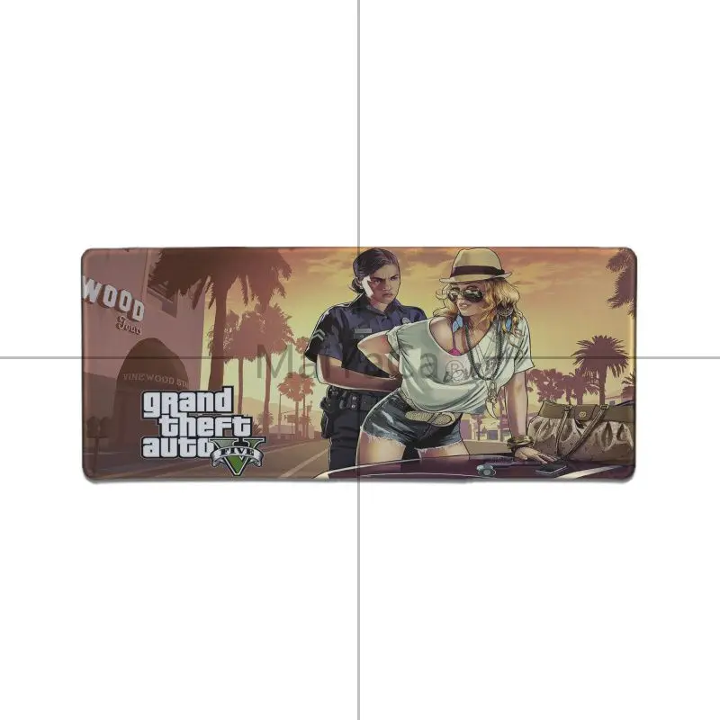 MaiYaCa, Новое поступление, GTA V, геймер, игровые коврики, коврик для мыши, большой игровой коврик для мыши, противоскользящий, идеально фиксирующий, компьютерный, Настольный коврик