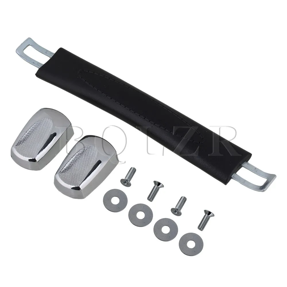 BQLZR Luggage Carry Plastic B003 Handle with Screws Caps 16cm Black