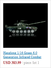 Henglong 1/16 зеленый 6,0 поколения инфракрасный боевой T90 rc Танк 3938 360 револьверная вращающаяся металлическая дорожка W/Link Red Eye
