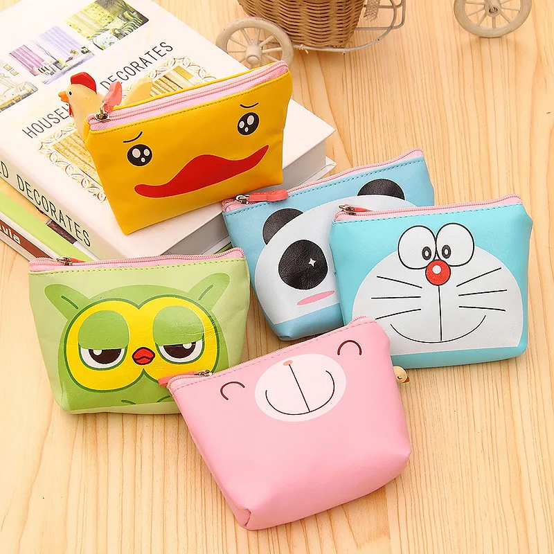 

Coin Purse Lady Cartoon Printing Key Bag Creative Coin Purse Mini High Quality PU Material Zipper Wallet Convenience Wallet