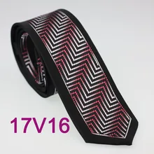Yibei Coachella Галстуки черный граничит Серебряный Красный линии сгиба диагональной полосой Средства ухода за кожей Шеи Галстук Ман Тощий Средства ухода за кожей Шеи Галстуки 6 см узкий галстук жаккарда