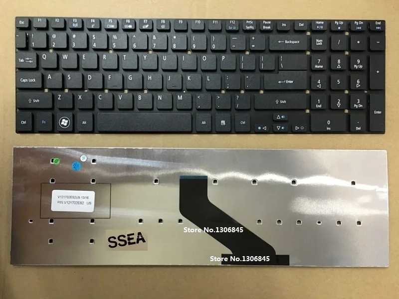 SSEA Новая Клавиатура США для Acer Aspire V3-551 V3-571 V3-571G V3-731 V3-771 ноутбука без рамки |