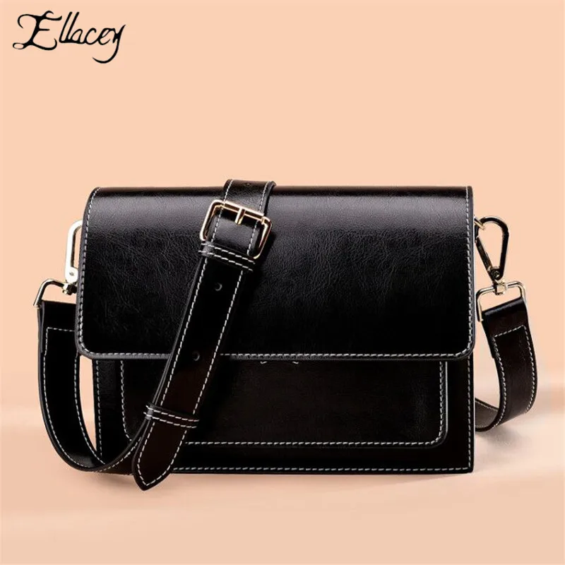 

New Fashion Women Genuine Leather Shoulder Bag Mini Messenger Bags Crossbody Bag For Women Solid Color Ladies Hand Bags