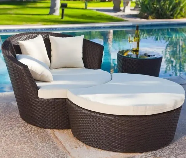 outdoor patio lounge chair combination rattan garden leisure bed siesta recliner chairs coffee table foot balcony - Patio Lounge Chairs outdoor patio lounge chair combination rattan garden leisure bed siesta recliner chairs coffee table foot balcony - Patio Lounge Chairs