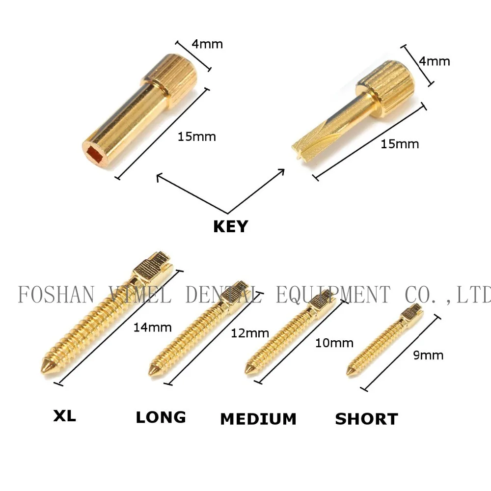 120 шт./кор. стоматолог конический шнековый сообщения Наборы стоматологический Материал, литый золотом, Титан, нержавеющая сталь имплантат пост Материал s