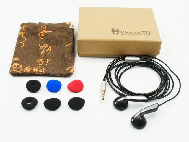 ShoonTH ESEP-01BL Large Diameter Dynamic Driver High Fidelity HiFi Flat-head Earphone Earbud