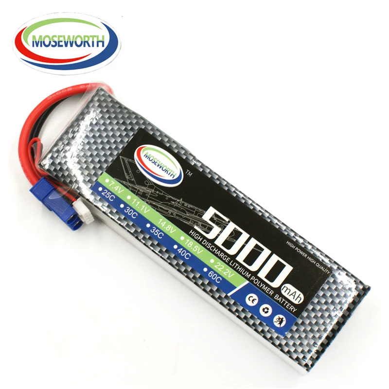 Lipo Battery 7 4V 2S 5000mAh 30C For RC Quadcopter Helicopter font b Drone b font