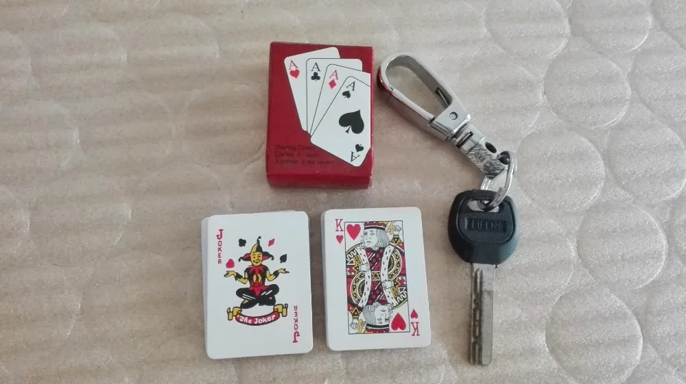 Милые мини-покер интересные маленькие игральные карты вне открытый творческий путешествия мини-покер 500 шт DHL/FedEx
