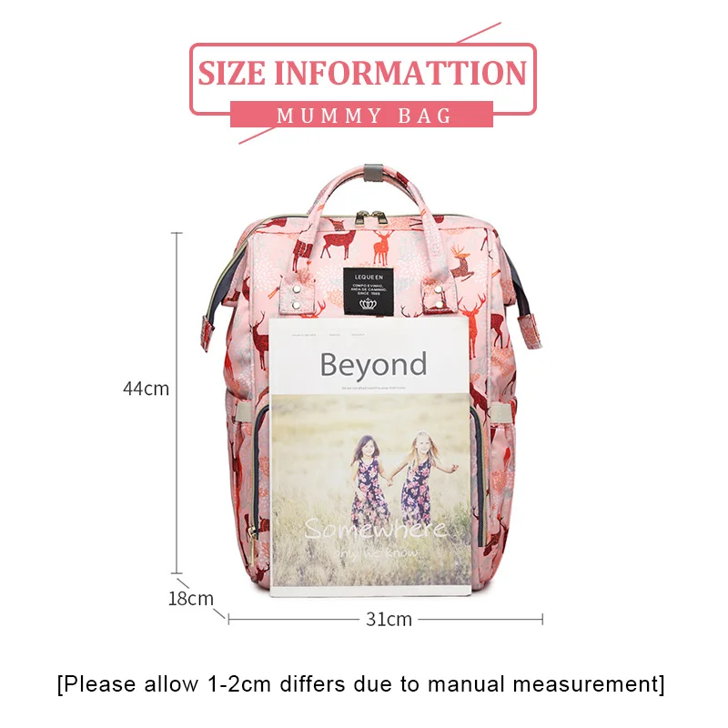 Baby Diaper Bag For Stroller Travel Mummy Maternity Backpack Waterproof Nappy Changing Bags Large Capacity Nursing Wet Bag (3)