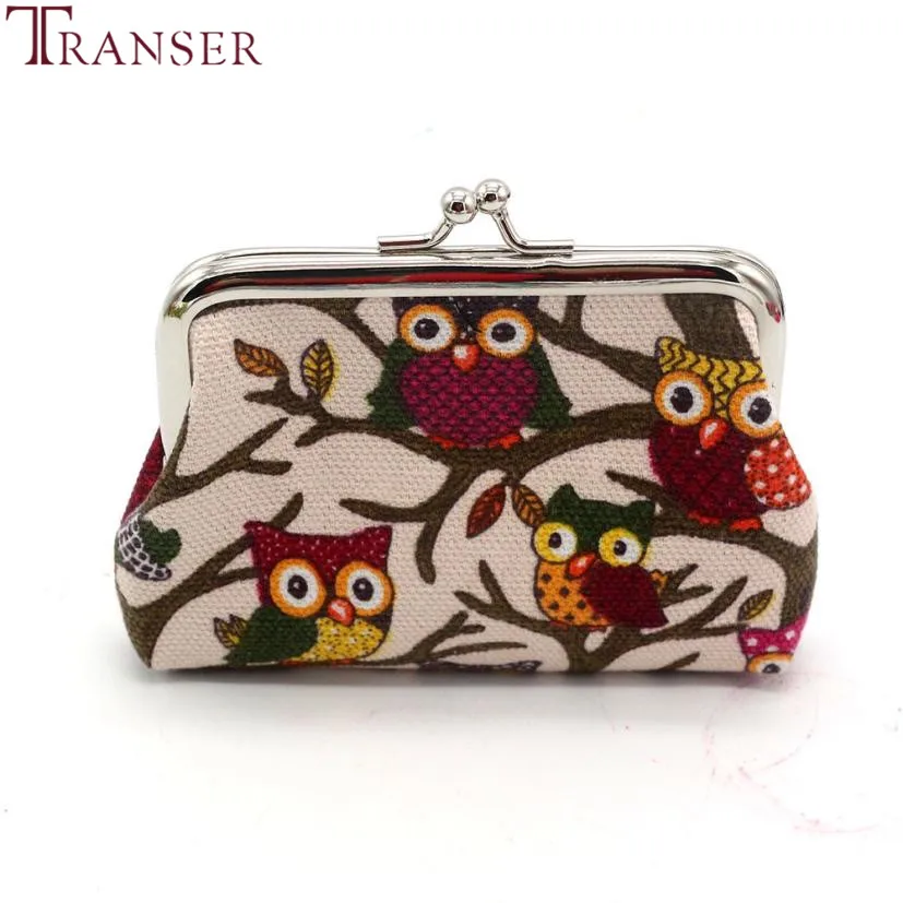 

Transer Fashion Animal print Women Lovely Style Lady Small Wallet Hasp Owl Purse Clutch Bag drop shipping wu3*
