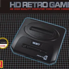 Новинка 720 dpi HDMI ТВ Видео игровая консоль sega MEGADRIVE2 MD2 Ретро игры с HDMI выходом 2,4G беспроводной контроллер