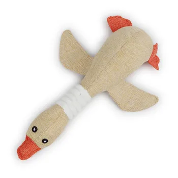 

Squeaky Dog Toy Wild Goose Shape Bite-resistant Durable Chew Toys for Small Medium Dogs LBShipping