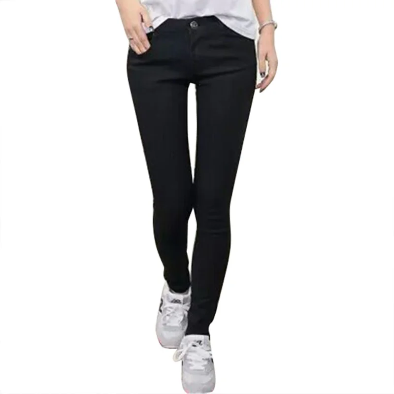 

Plus Size Women Pencil Stretch Denim Skinny Jeans Pants High Waist Trousers