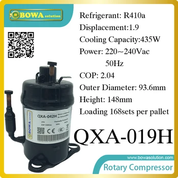 

R410a compressor (435W cooling capacity) suitable for desk bottle cooler and portable dry chamber