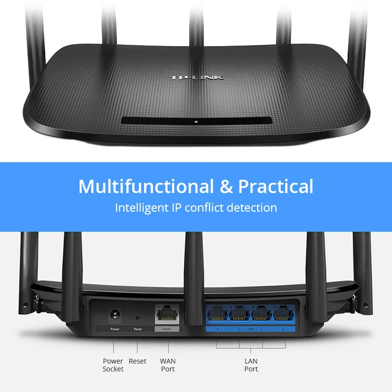 TP LINK Wfi маршрутизатор Wi fi ретранслятор AC 1300 Мбит/с TL WDR6500 Беспроводной 11AC