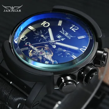 

Fashion Sports Men's Mechanical Tourbillon Watches WINNER Brand Men's Automatic Wristwatches Multi-function Calendar Clock