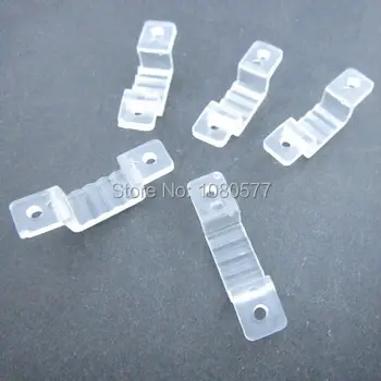 

100pcs LED Silicon Clip, LED Fixing Clip For Fixing 12V 220V Flexible Tube IP67 Waterproof LED Strip Connector