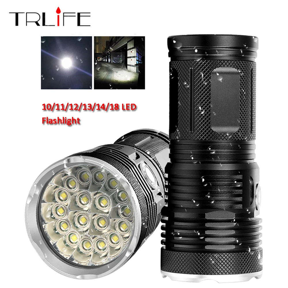 

Outdoors Ultra Bright LED Flashlight Powerful Lamp 18650 Searchlight Torcia Torch Lanterna Camping Hunting Bike Light