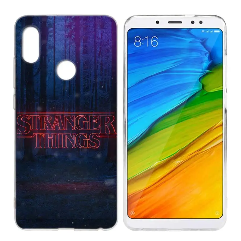 KMUYSL странные вещи плакат ТПУ чистый мягкий чехол для Xiaomi 8 Redmi 6A 6 Note 5 4X4 A1 S2 Plus Pro - Цвет: 003