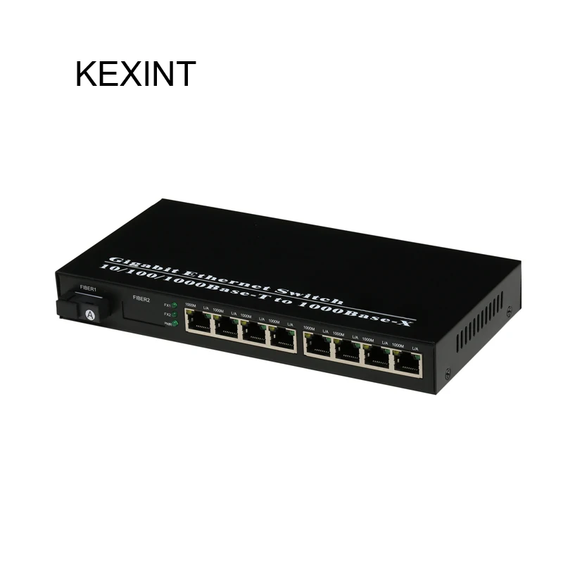 

KEXINT Fiber Optical 8 Port Media Converter Ethernet Fiber Network Media Converter FTTH