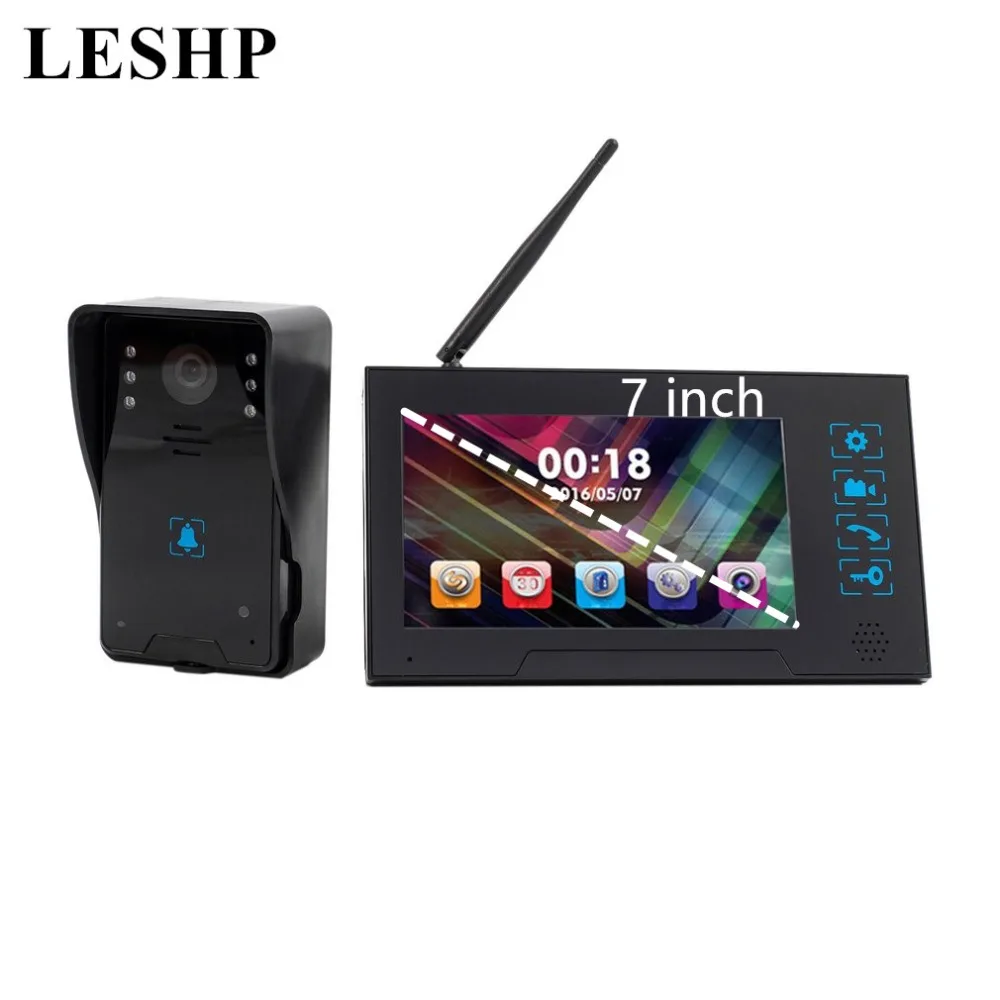 

Video Intercom 5V 7-Inch TFT Screen Wireless Visual Doorbell Door Phone Infrared Night Vision Doorbell Home Security