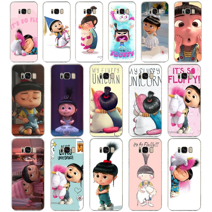 

02 ZX Agnes Minion My Unicorn Agne TPU Soft Silicone Case For Samsung Galaxy s6 s7 edge S9 S8 S10 Plus Phone Cover Capa Capinha