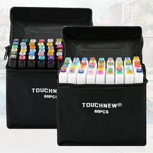 TouchFive 168 Цвета книги по искусству эскиз Маркеры Набор Рисунок манга анимация дизайн двуглавый алкогольной жирной основе чернил маркер