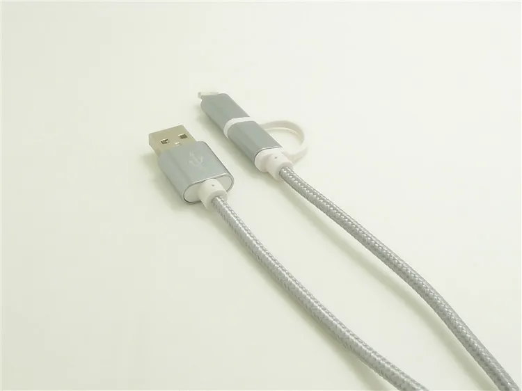 WEMECOFA 8 pin yi tuo 2 металл плетеный кабель для iphone fo rsamsung v8 micro генеральный в сочетании