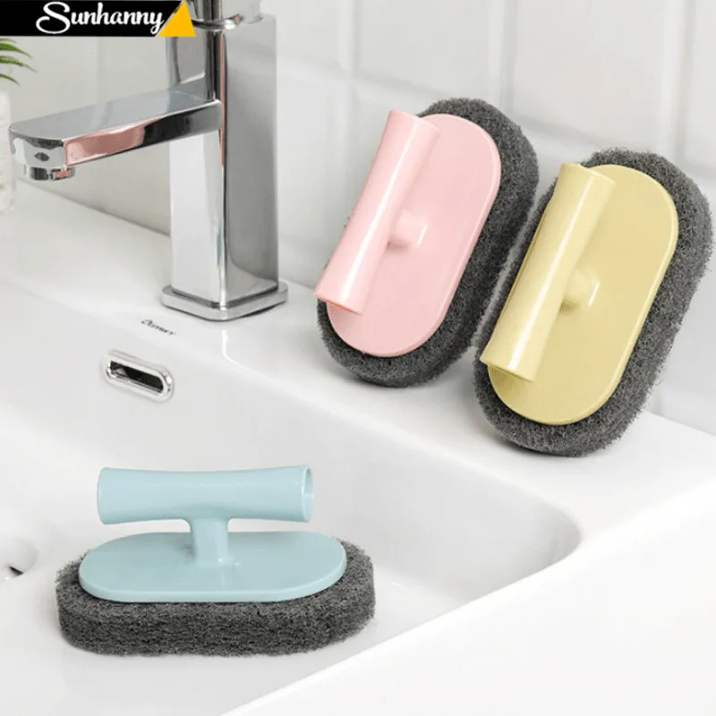 

Magic Sponge Cleaning Brush Strong Decontamination Brush for Bathroom Toilet Tiles Pot Wall Kitchen Tools