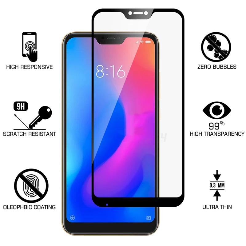 Original-Real-2-5D-9H-Full-Cover-Tempered-Glass-For-Xiaomi-Redmi-6-Pro-Glass