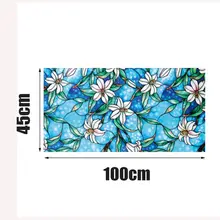 ПВХ окно конфиденциальности Декоративные Пленки Орхидея декоративная Тонировка окон стеклянные наклейки для дома конфиденциальности DIY украшения 45 см* 100 см горячая распродажа