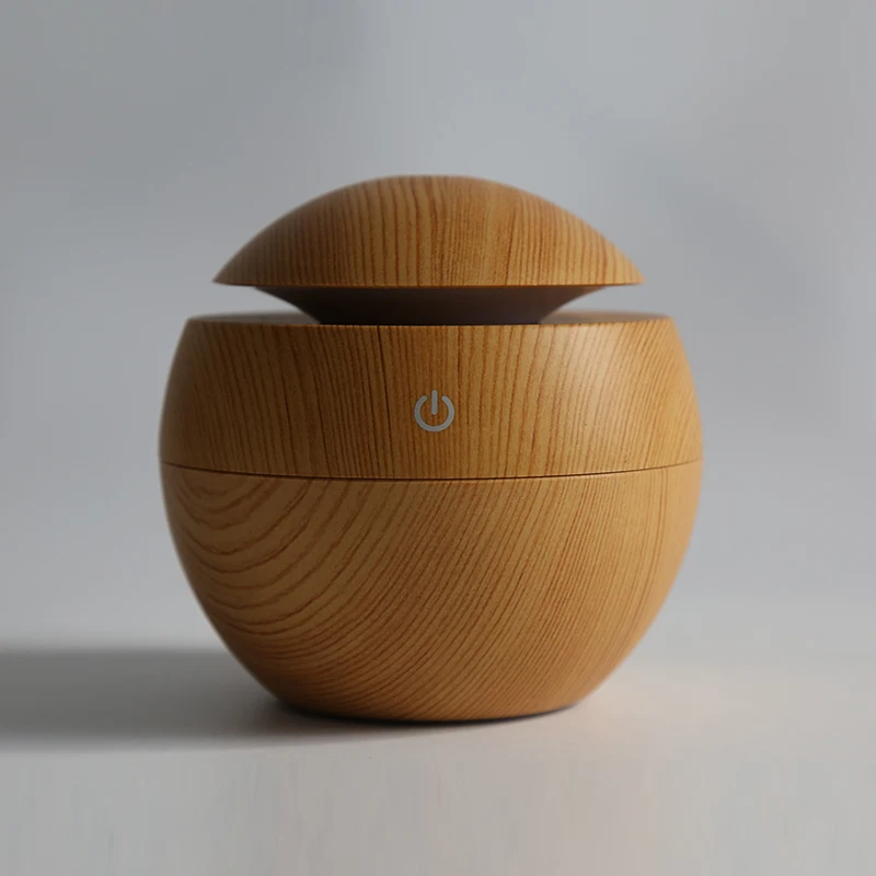 

Apano 130ML USB Mini Wooden Ultrasonic Aromatherapy Humidifier Portable Mist Maker LED Light DC 5V Aroma Diffuser Air Purifier