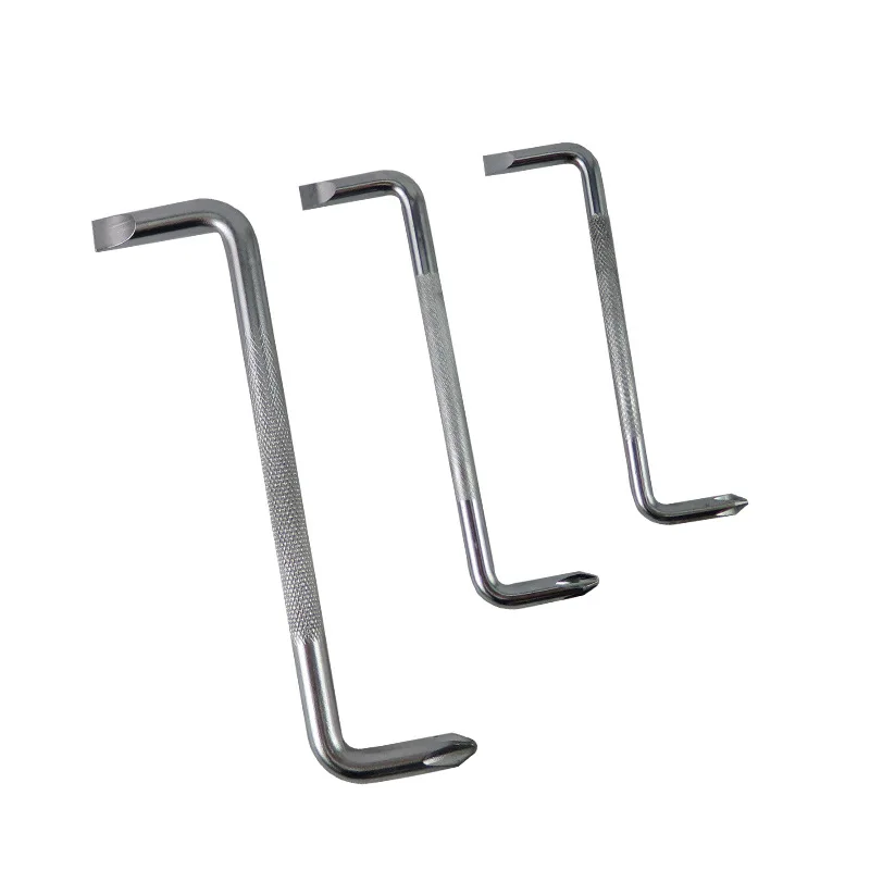 

3pcs right-angle elbow screwdriver S-shaped Z-shaped screw batch head cross plum blossom Mini dual-purpose taper wrench