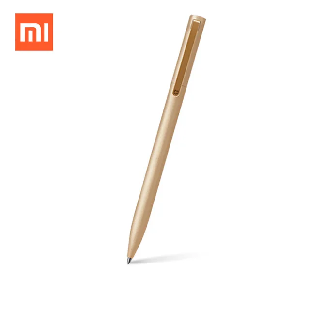 Xiaomi Mijia серебристо-Золотой металлический знак ручка 0,5 мм Гладкая заправка черный MiKuni Япония черные чернила офисная ручка для студентов - Цвет: gold